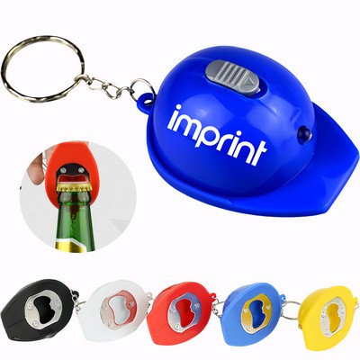 Safety Helmet Bottle Opener Keyring