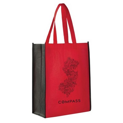 2 Tone Tote / Book Bag ( 11" X 14" X 5" )