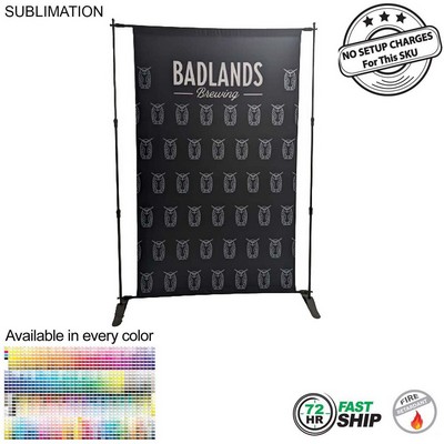 72hr Fast Ship - 5' Exhibitor Expanding Display Kit, Media Wall, Backdrop, with Full Color Graphics