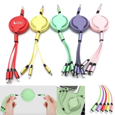 3 In 1 Retractable Charging Cable