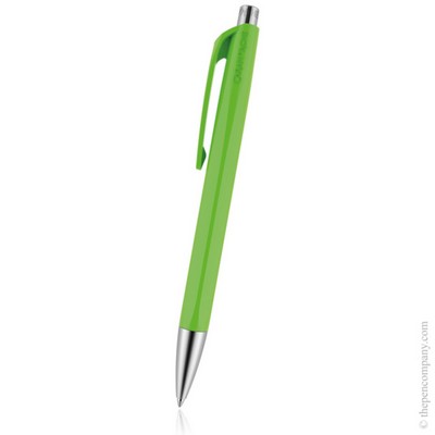 Spectrum Line Caran d'Ache Swiss Made Infinite 888 Ball Point Pen Spring Green Blue ink