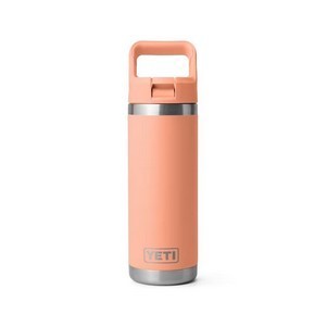 YETI Rambler 18 OZ Bottle w/ Color Matched Straw - Laser Engraved