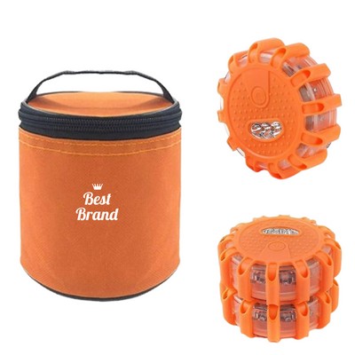 3-Pack LED Magnetic Traffic Warning Light