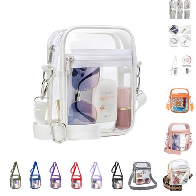 Clear Crossbody Messenger Bag