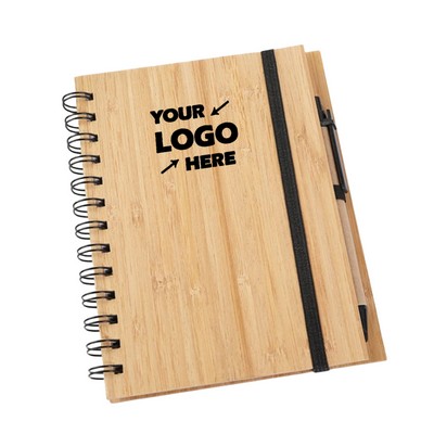Environmentally Friendly Bamboo Material Coil Notebook