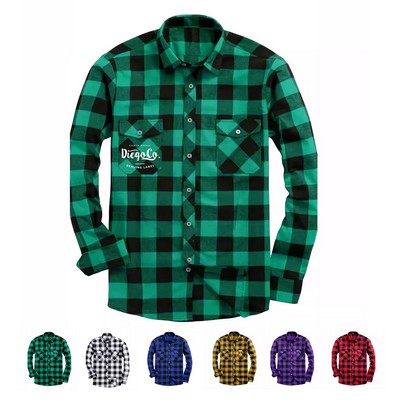 Men's Outdoor Plaid Flannel Shirt