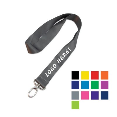 1" Dye Sublimated Lanyard w/ Oval Snap Hook