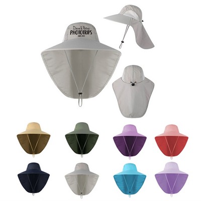 Bucket Hat with Neck Flap