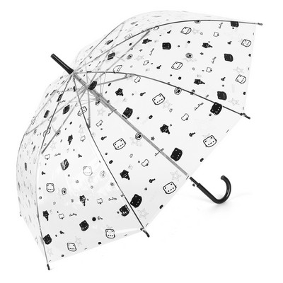46" Arc Auto Open Clear Umbrella