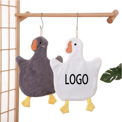 Goose Coral Fleece Hand Towel