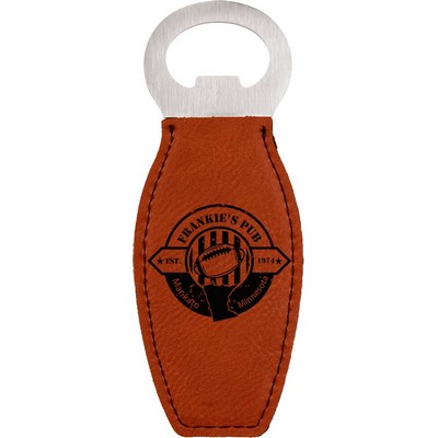 Leatherette Bottle Opener with Magnet