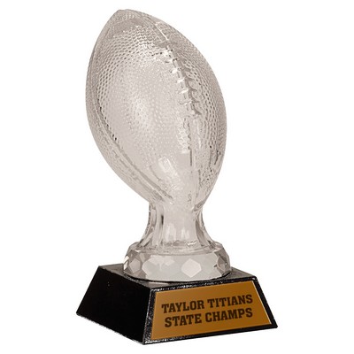 7.5" Glass Football with Marble Base