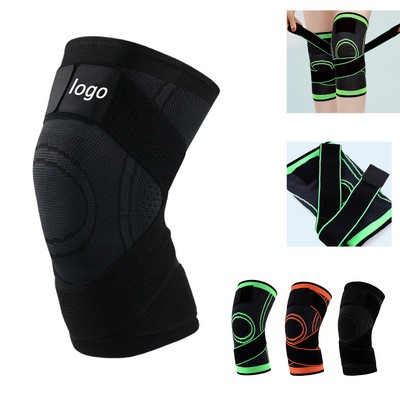 Elastic Sports Knee Pad with Two Straps