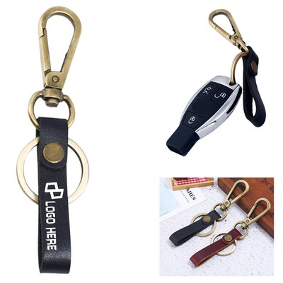 4.7Inch Length Leather Keychain
