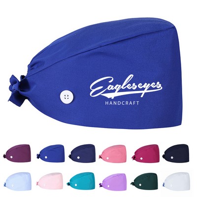 Button Sweatband Surgical Cap