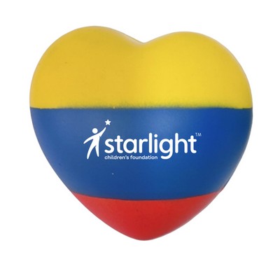 Colombia Pattern Heart Stress Reliever