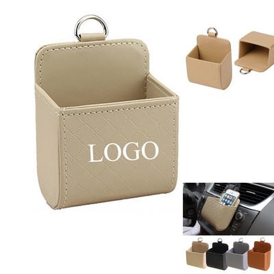 Car Air Vent Leather Tidy Storage