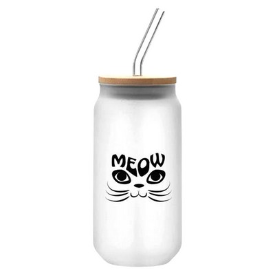 500ML High Boron Glass Bottle with Bamboo Lid