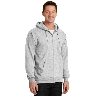 Port & Company Essential Fleece Full-Zip Hooded Sweatshirt.