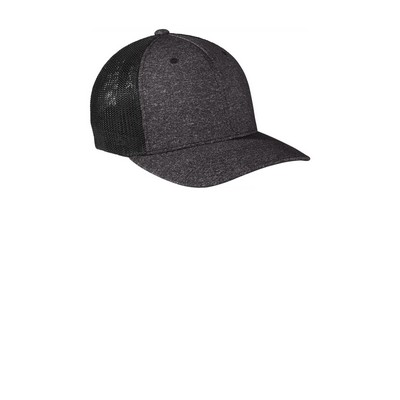 Port Authority Flexfit Melange Mesh Back Trucker Cap