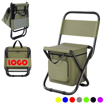 Load-bearing 100kg Outdoor Folding Chair With Storage Bag