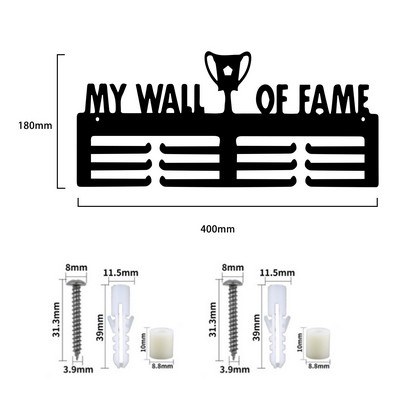 Iron Trophy Medal Display Rack