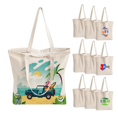 Tote Bag With Zipper,