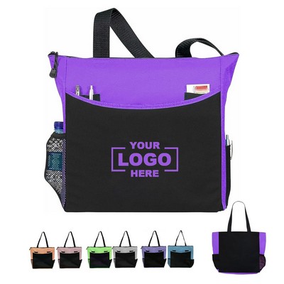 Oxford Reusable Two-Tone Tote Bag.