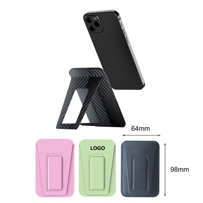 PU Leather Credit Cards Holder Phone Stand