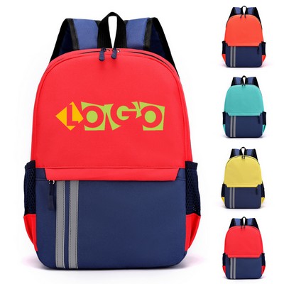 Organized School Backpack with Reflective Strip