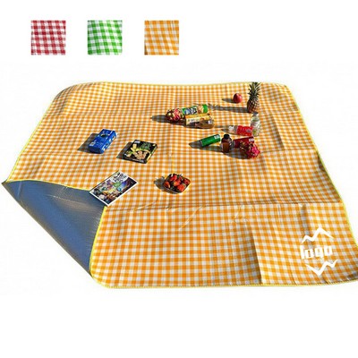 Waterproof Gingham Picnic Mat