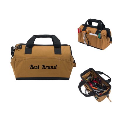 Water-Resistant Utility Duffel With Side Gear Pocke