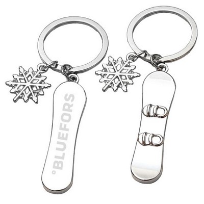 Snowboard Keychain