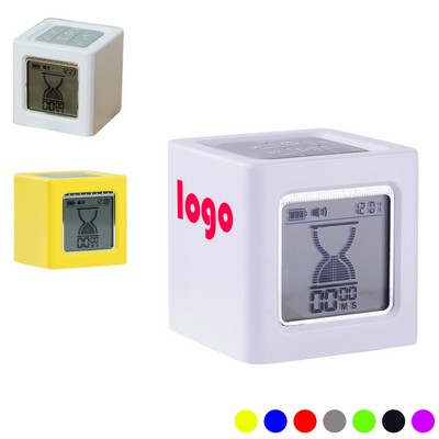Electronic Hour Glass Timer and Clock with Digital Display and Alarm