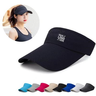 Quick-Dry Sports Visor Hat