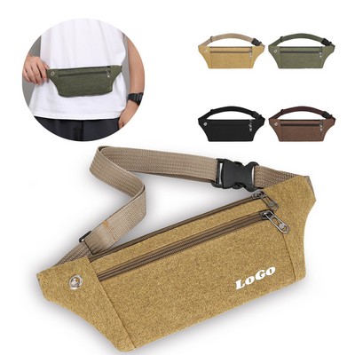 Large - capacity Canvas Fanny Pack