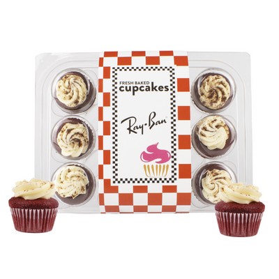 Signature Bite-Size Red Velvet Cupcakes with Sleeve