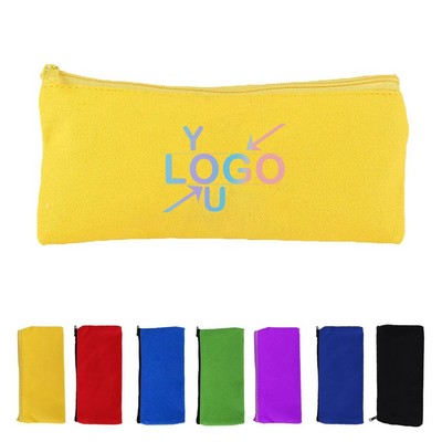 Zippered Canvas Pen Pouch