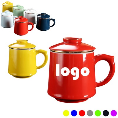 Ceramic Tea Mug W/ Handle