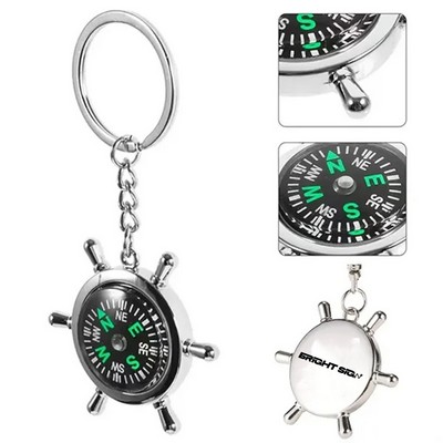 Small Compass Keychain