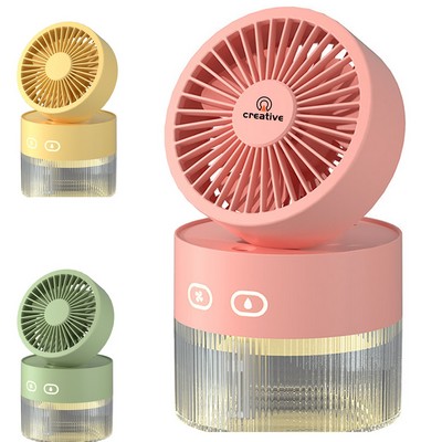 Desktop Foldable Spray Cooling Fan