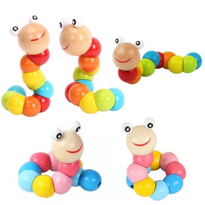 Wooden Caterpillar Toy