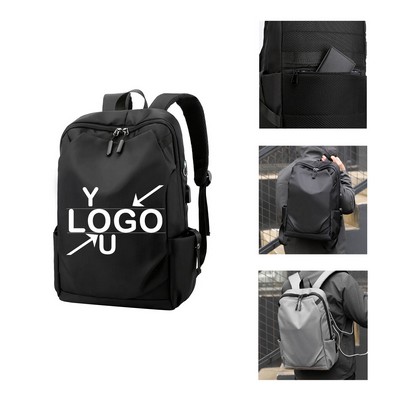 Water-Resistant Travel Pack with USB Charger