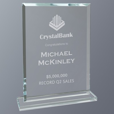 Clear Glass Award Series, Rectangle, Large (6-1/4"x 8-1/2"H)
