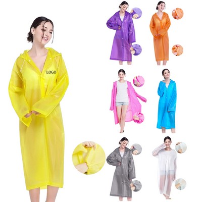 Reusable EVA Rain Ponchos for Adults
