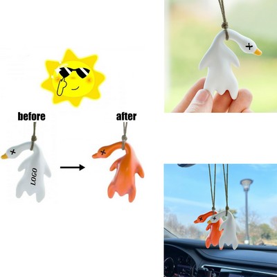 Car Color Changing Roast Duck Creative Pendant