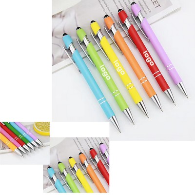 Ellipse Softy With Stylus - Full Color Metal Pen