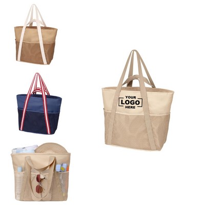 Waterproof Beach Bags for Women Machine Washable Travel Tote Bag