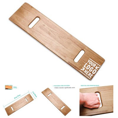 Wooden Slide Transfer Board with Handles