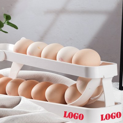 Foldable Rolling Egg Dispenser ABS Plastic